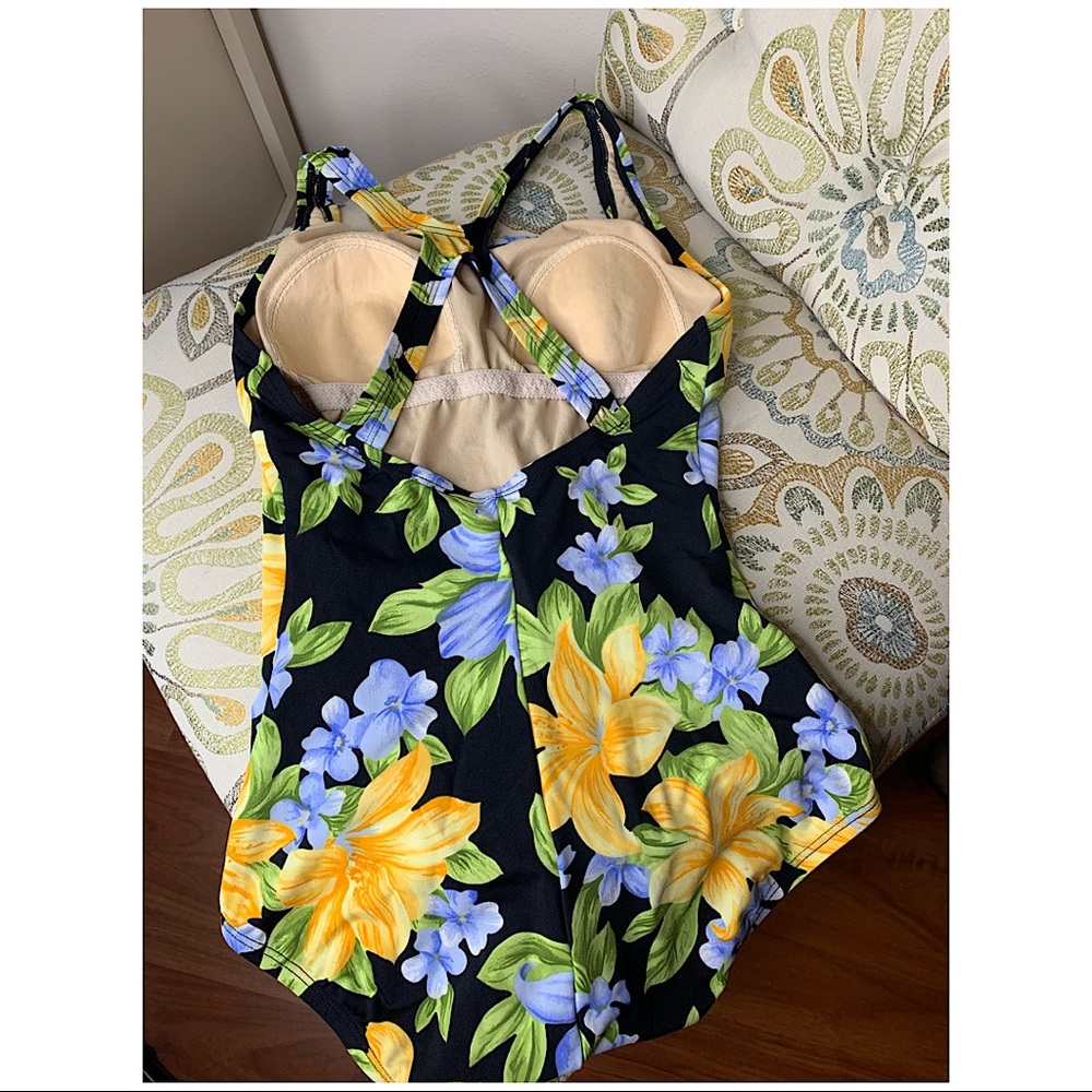 Speedo Womens Swimsuit Bathing Suit Sz 8 Tropical - Picture 2 of 2